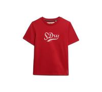 Superdry Varsity Script Short Sleeve T-shirt Rouge 2XS Femme
