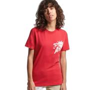 Superdry Vintage Crossing Lines Bh Short Sleeve T-shirt Rouge S Femme