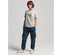 T-shirt femme Superdry Vintage Logo Boho Gris 36