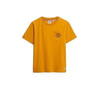 Superdry Vintage Prep Pocket Short Sleeve T-shirt Jaune L Femme