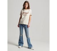 T-shirt femme Superdry Vintage Script Blanc 2XS