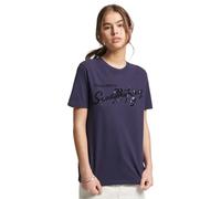 Superdry Vintage Script Style Ww Short Sleeve T-shirt Bleu XS Femme