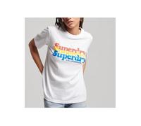 T-shirt Femme Superdry - Vintage Scripted Infill - Blanc - Manches Courtes - Coton 8