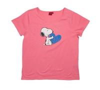 T-shirt femme The Peanuts Snoopy, t-shirt top à manches courtes femme L