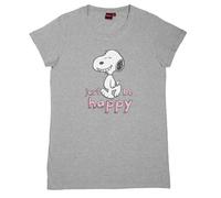 T-shirt femme The Peanuts Snoopy, t-shirt top à manches courtes femme S