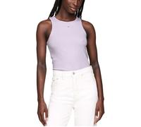 T-Shirt Femme - TOMMY JEANS - Essential Rib Ta - Violet - Sans manche - Regular S