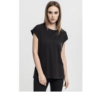 Urban Classics Femme Ladies Extended Shoulder Tee T-Shirt, Noir, S EU