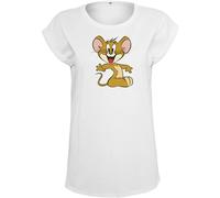 MERCHCODE Femme Ladies Tom & Jerry Mouse Tee T shirt, Blanc, M EU
