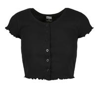 T-shirt femme Urban Classics cropped button up rib S