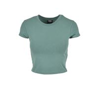 T-shirt femme Urban Classics stretch cropped (Grandes tailles) Vert 2XL