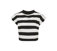 Urban Classics Female Shirt Ladies Stripe Short Tee Black/White XL