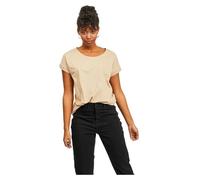 T-shirt femme Vila Clothes - beige - taille L - 50% polyester, 50% coton biologique XS