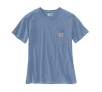 T-shirt Femme WORKW POCKET Manches Courtes Bleu HD0 - CARHARTT - 103067 34 (XS)