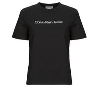 T-shirt femmes Calvin Klein Jeans A- INST. LOGO CLASSIC TEE SS Noir EU M