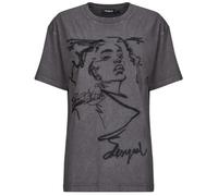 Desigual T-shirt marron / noir, Taille M