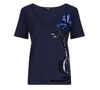 DESIGUAL T-SHIRT MANICHE CORTE DONNA BLU