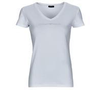 Emporio Armani Underwear V Neck T-Shirt Iconic Cotton, White, M Femme