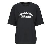 T-shirt femmes New Balance LINEAR HERITAGE OVERSIZED T-SHIRT Noir EU M