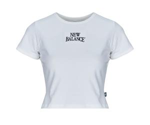 T-shirt femmes New Balance LINEAR HERITAGE RINGER TSHIRT Violet EU L