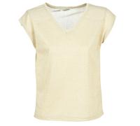 Only Femme Onlsilvery S/S V Neck Lurex Top Jrs Noos T shirt, Or (Gold Colour), L EU