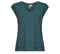 PIECES T-shirt 'Billo' or / pétrole, Taille XS