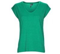 PIECES Pcbillo Tee Lurex Stripes Noos Femme T-shirt, Pepper Green, S