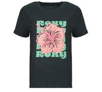 ROXY T-shirt 'Oceanregular Poster' bleu marine / bleu ciel / rose / rose clair, Taille XS