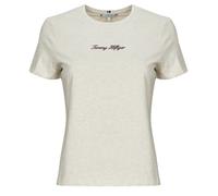 T-shirt femmes Tommy Hilfiger CLASSIC SCRIPT REG SS TEE Beige EU L