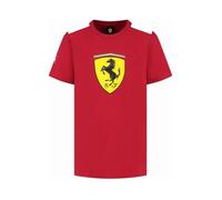 T-shirt Ferrari F1 Puma Écusson Géant Rouge Cerise Leclerc / Hamilton - Enfant 104 cm