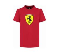 T-Shirt Ferrari F1 Puma Écusson Géant Rouge Cerise Leclerc / Hamilton - Enfant