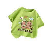 T-Shirt Fille, À Manches Courtes Et Col Rond pour, Imprimé Animal De Dessin Animé, Ample Et Décontracté, Couleur Vive Et Durable