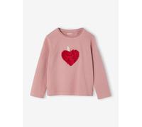 T-shirt fille animation coeur fille manches longues blush 4A