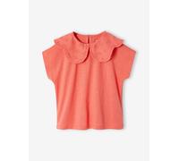 VERTBAUDET T-Shirt Fille col brodé Fantaisie Corail 5A