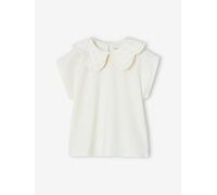 VERTBAUDET T-Shirt Fille col brodé Fantaisie écru 6A