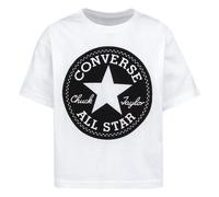 Converse T-shirt Signature Chuck Patch Boxy Tee Enfant 12A - 13A Blanc