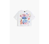 T-shirt fille Desigual Trouble Maker Stitch Blanc 7/8 ans