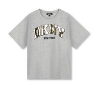 Dkny D62060 Short Sleeve T-shirt Gris 6 Years Fille