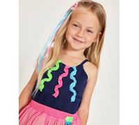T-shirt Fille En Maille Avec Bretelles Froncées Bleu 18M(81CM)