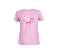 T-shirt fille HKM I Love Horse Riding Rose 9/10 ans