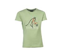 T-shirt fille HKM Kids Grace Vert 3/4 ans