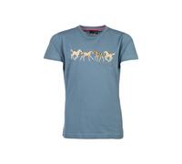 T-shirt fille HKM Pony Club Bleu 9/10 ans