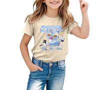 T Shirt Fille Kpop D-Demon H-Hunters Huntrix Huntr/X Tigre Tee Shirt Garçon à Manche Courte Col Rond Graphique Décontracté Comfortable T-Shirt pour Enfants 2220