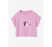 T-shirt fille motifs sequins lilas 4A