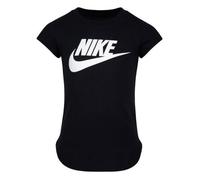 Nike Futura Sport Splash Tee, T-Shirt à Manches Courtes pour Fille avec Logo pailleté (36F269-023) (6/7 Ans, Noir)