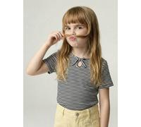 VERTBAUDET T Shirt Fille Noeud Fantaisie rayé Bleu 12A
