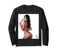 T-Shirt Fille On It Sexy Latina Booty Girl Ice Pop Manche Longue