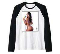 T-Shirt Fille On It Sexy Latina Booty Girl Ice Pop Manche Raglan