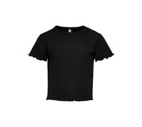Only T-shirt fille Nella manches courtes col rond noir 7/8 ans