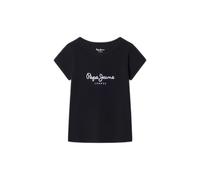 T-shirt fille Pepe Jeans Hana glitter Bleu 4 ans