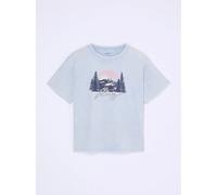 T-shirt fille Roxy Eveoversize Washed Bleu 14 ans